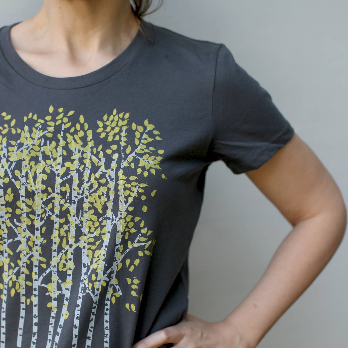 Bryce Canyon Aspen Trees Tee Asphalt Gray