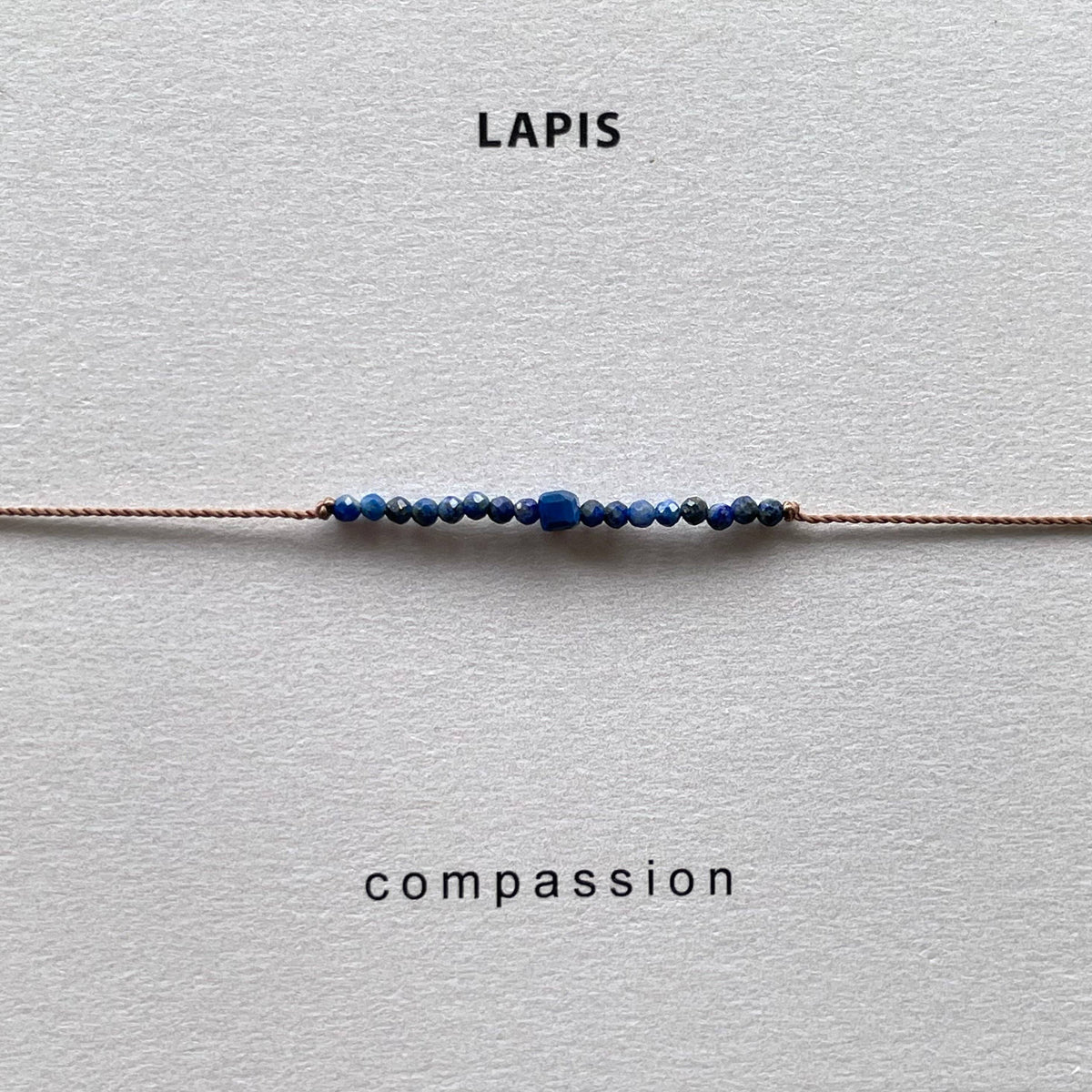 Lapis Lazuli Compassion Bracelet, Valentine's Day Jewelry