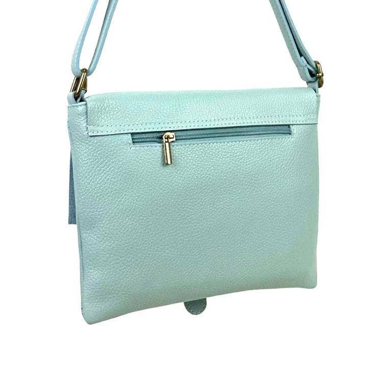 Women's Italian Leather Shoulder Bag with Inner Pocket