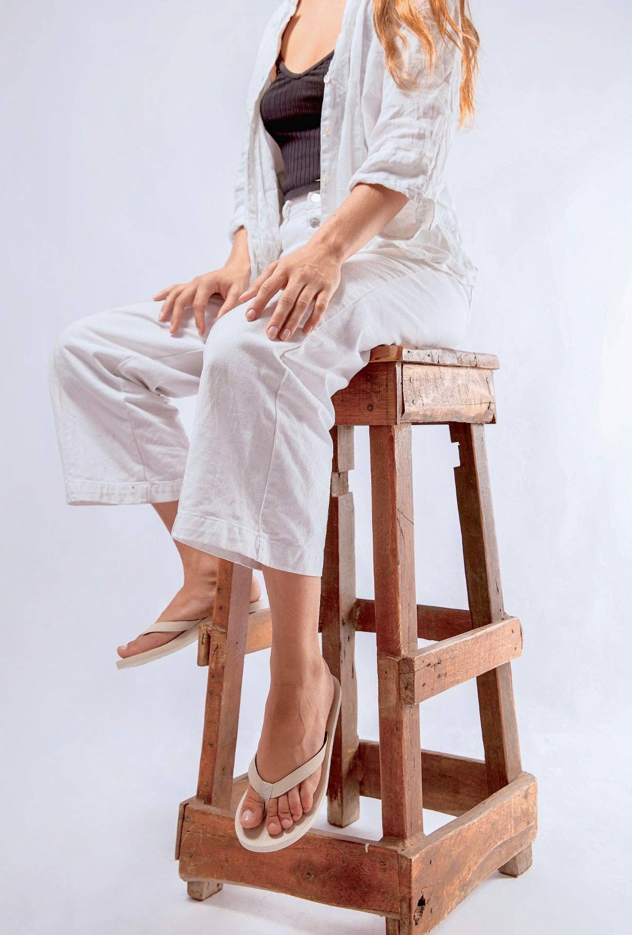 Women's Flip Flops - Sea Salt Sole/Sea Salt - Sneaker Sole