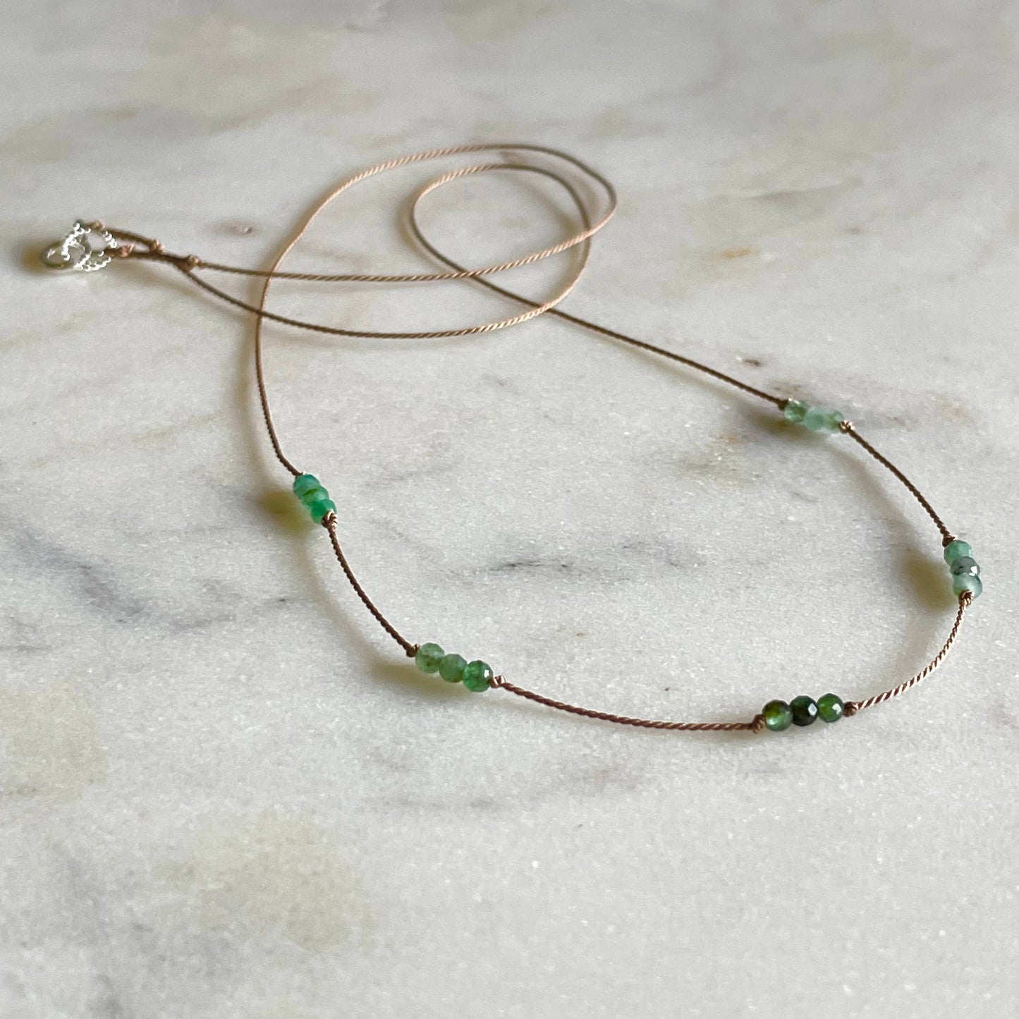 Emerald Knotted Necklace - Special Edition