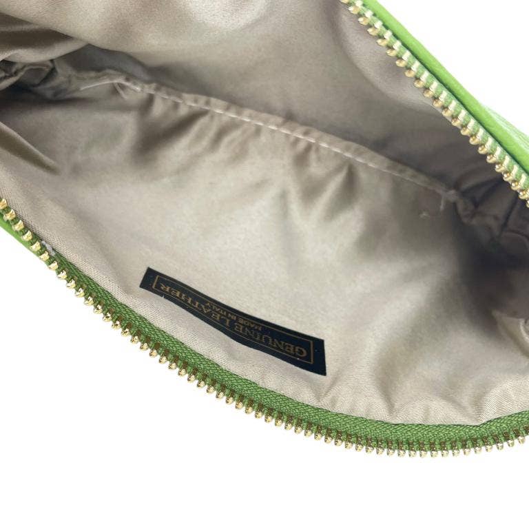 Italian Leather Toiletry Bag with Removable Short Handle