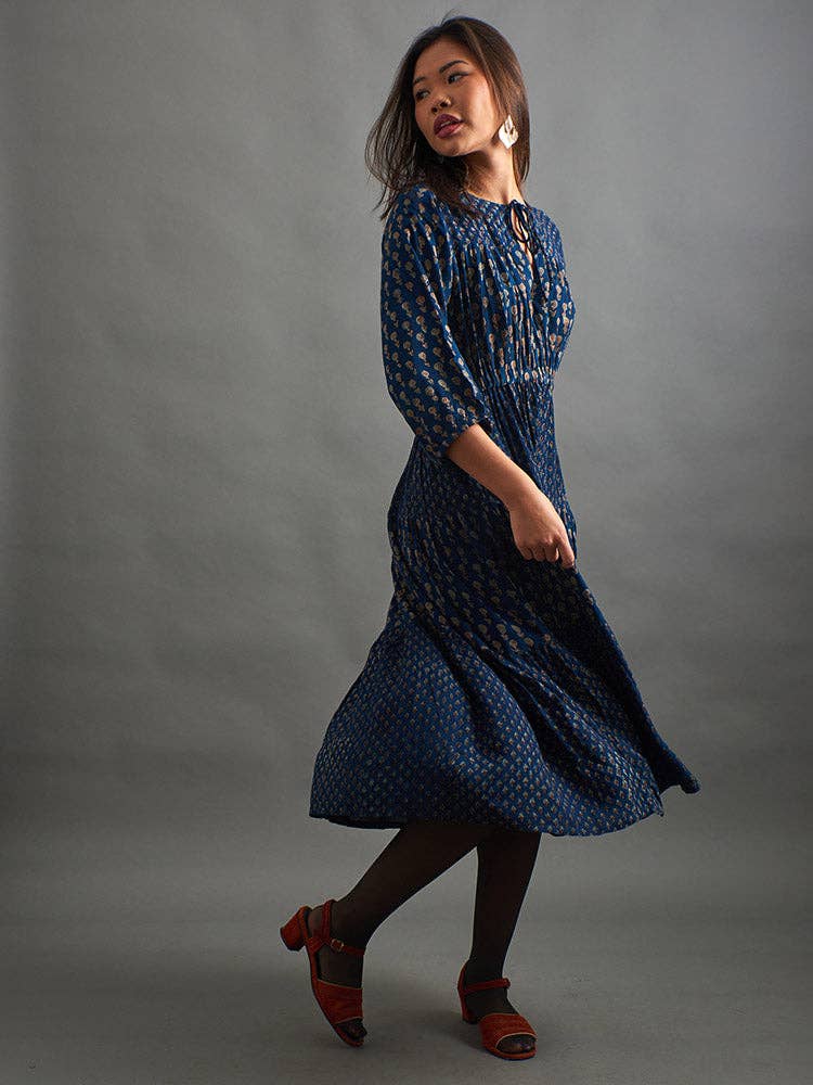 Adriana Dress | Midnight Floral Mix