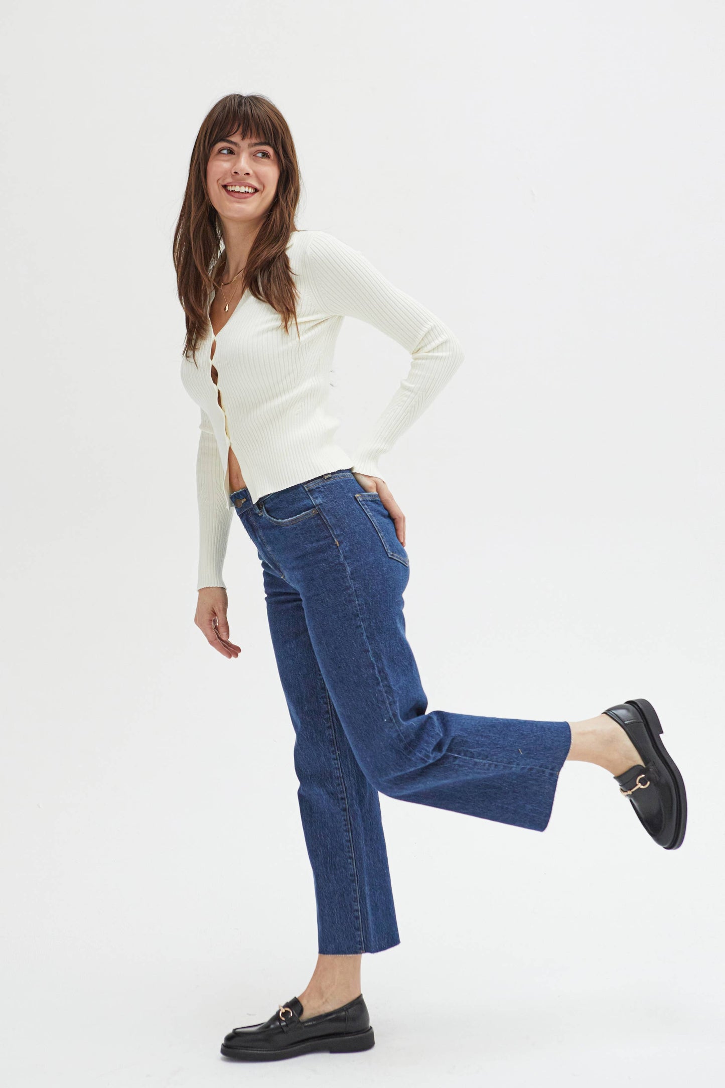 Aberdeen Western High Rise Wide Leg Crop