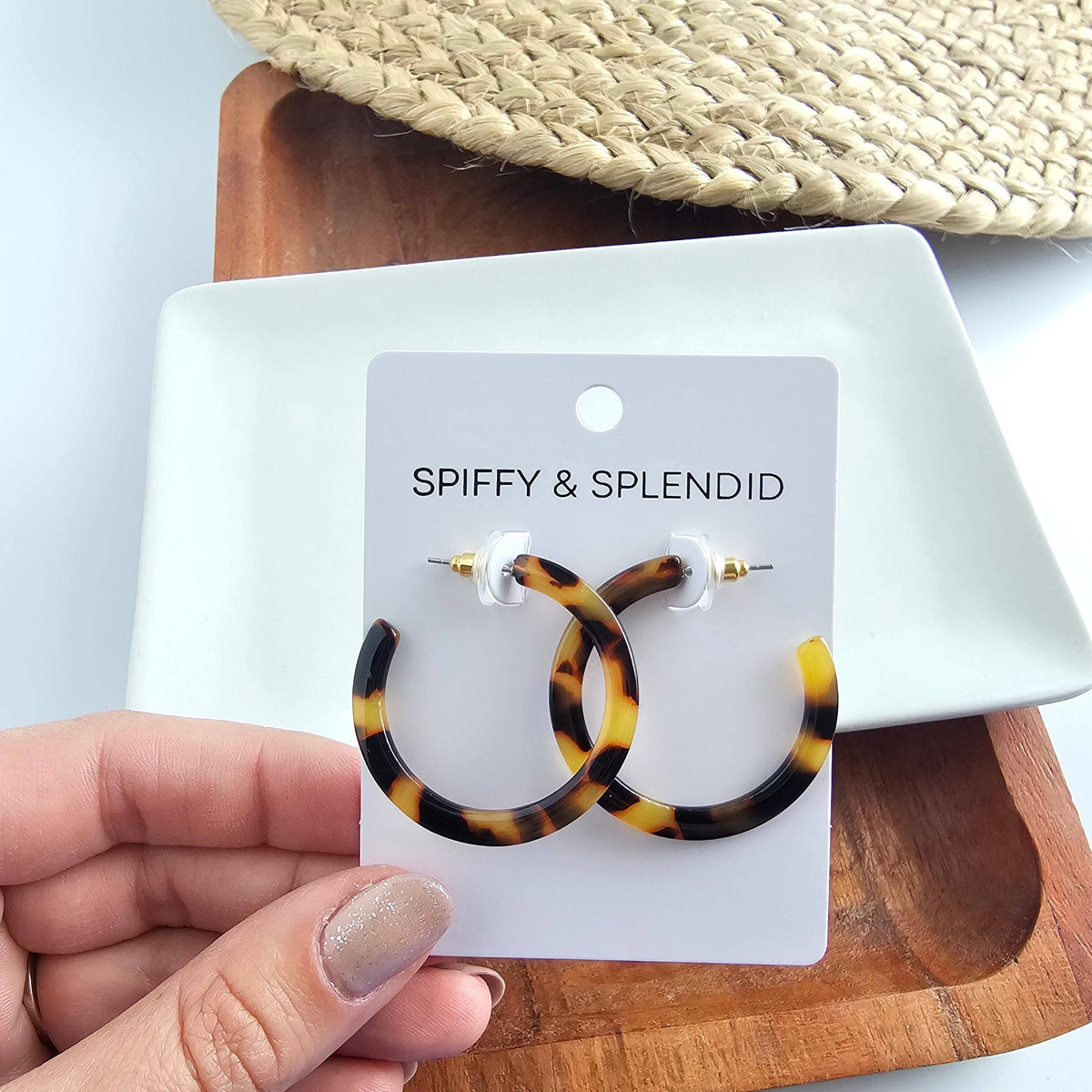 Camy Hoops - Tortoise // Jewelry, Earrings, Fall