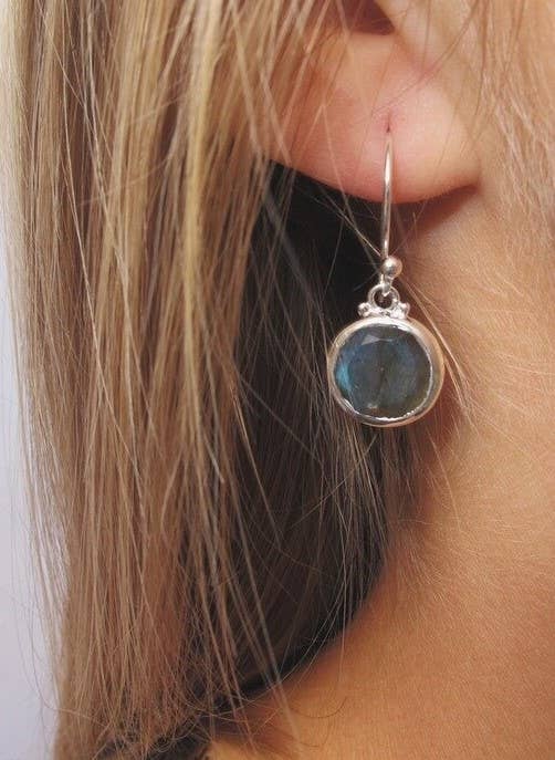 Reflection Sterling Silver Earrings - Labradorite