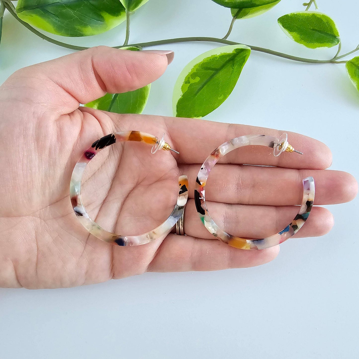 Cameron Hoops - Multicolor // Gift, Earrings, Jewelry, Fall