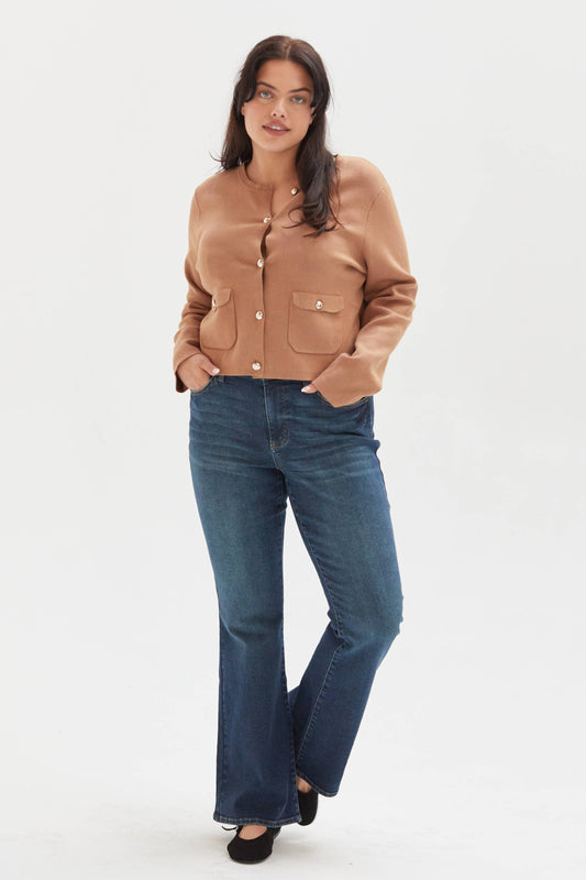 Windsor Flare High Rise Jean | Dark Aged Vintage Sculpt+