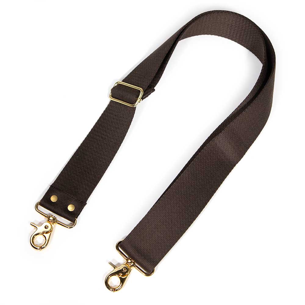 Cotton Webbing Cross Body/ Shoulder Strap-Brown