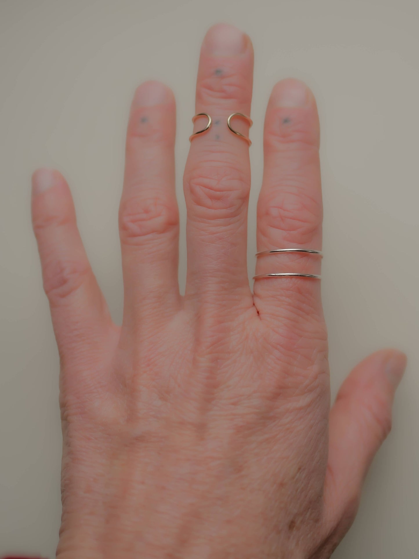 Hill Ring - Simple Minimal Double Stacking Ring