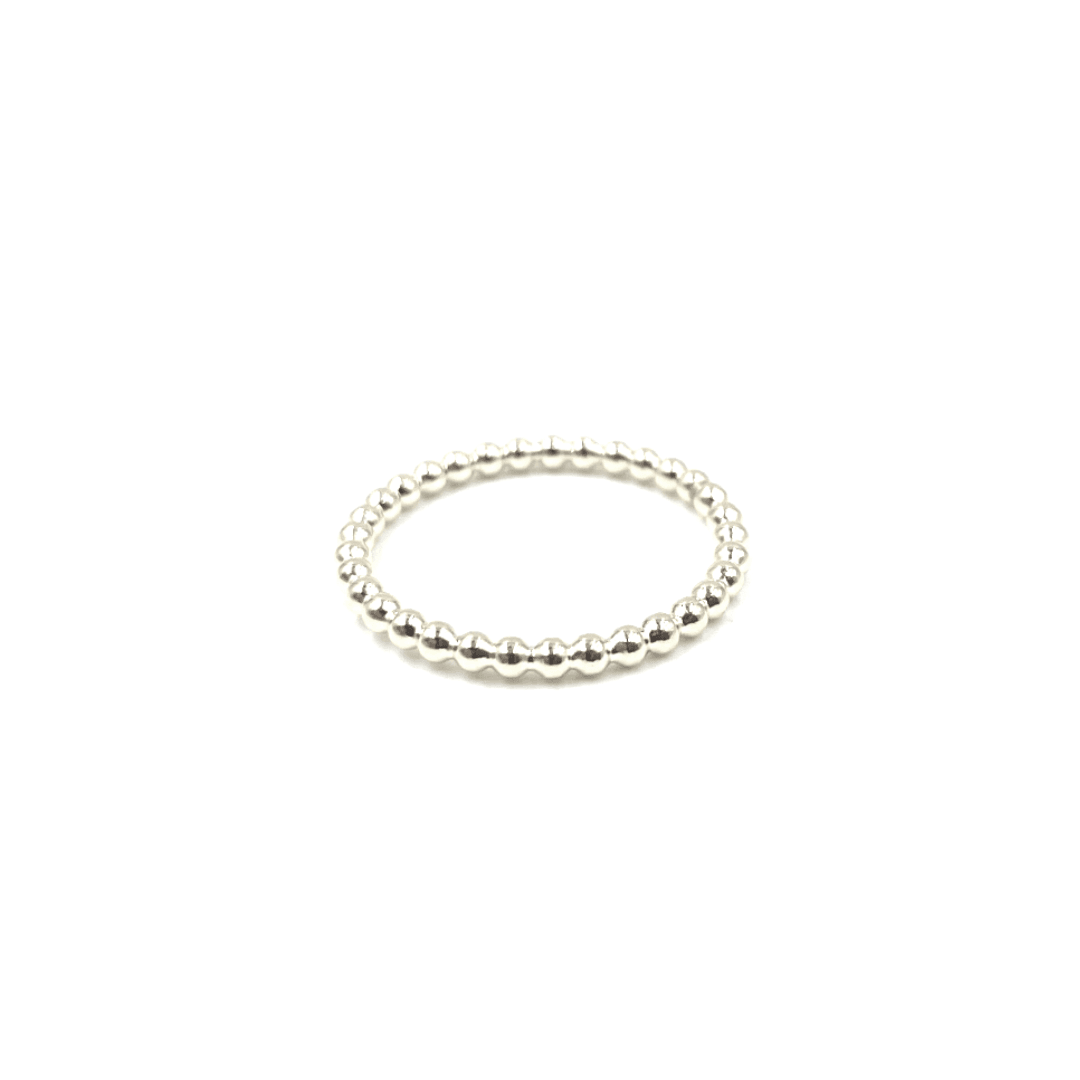 Resort Collection Sterling Small Round Stone Ring - Waterproof!