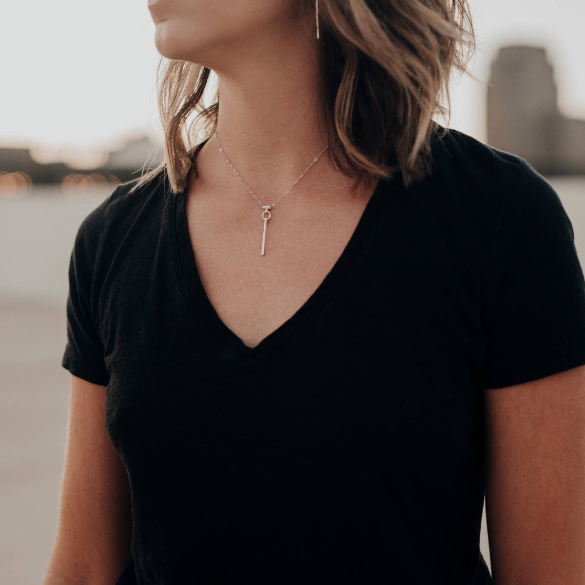 Annulet Drop Necklace