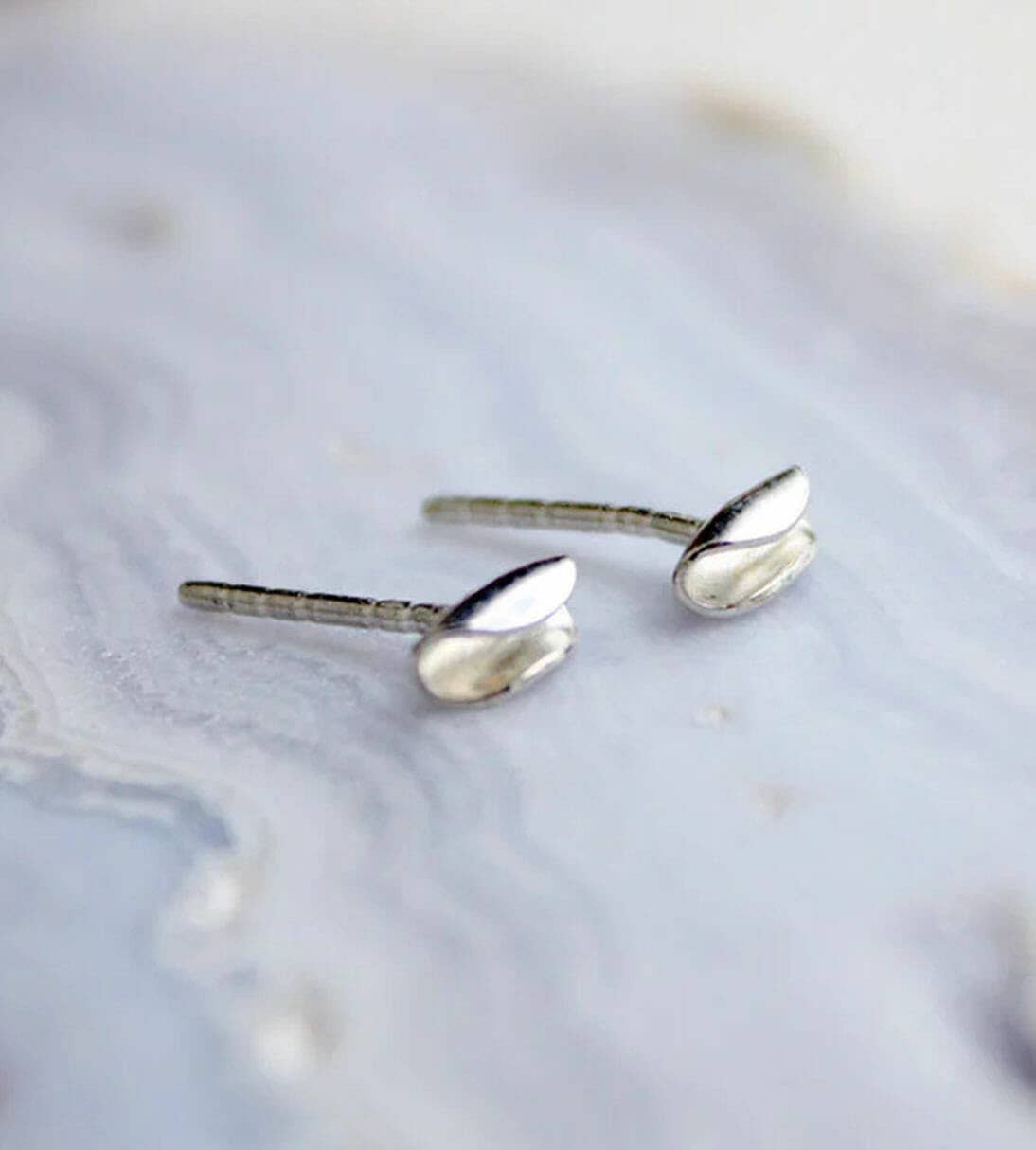 Tiny Taco Studs | Sterling Silver