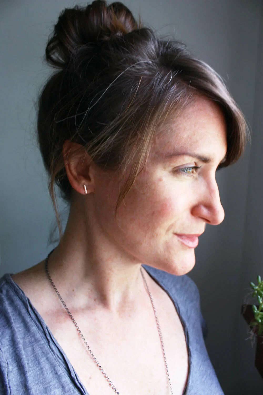 Twisted Sterling Silver Bar Earrings |TBAR