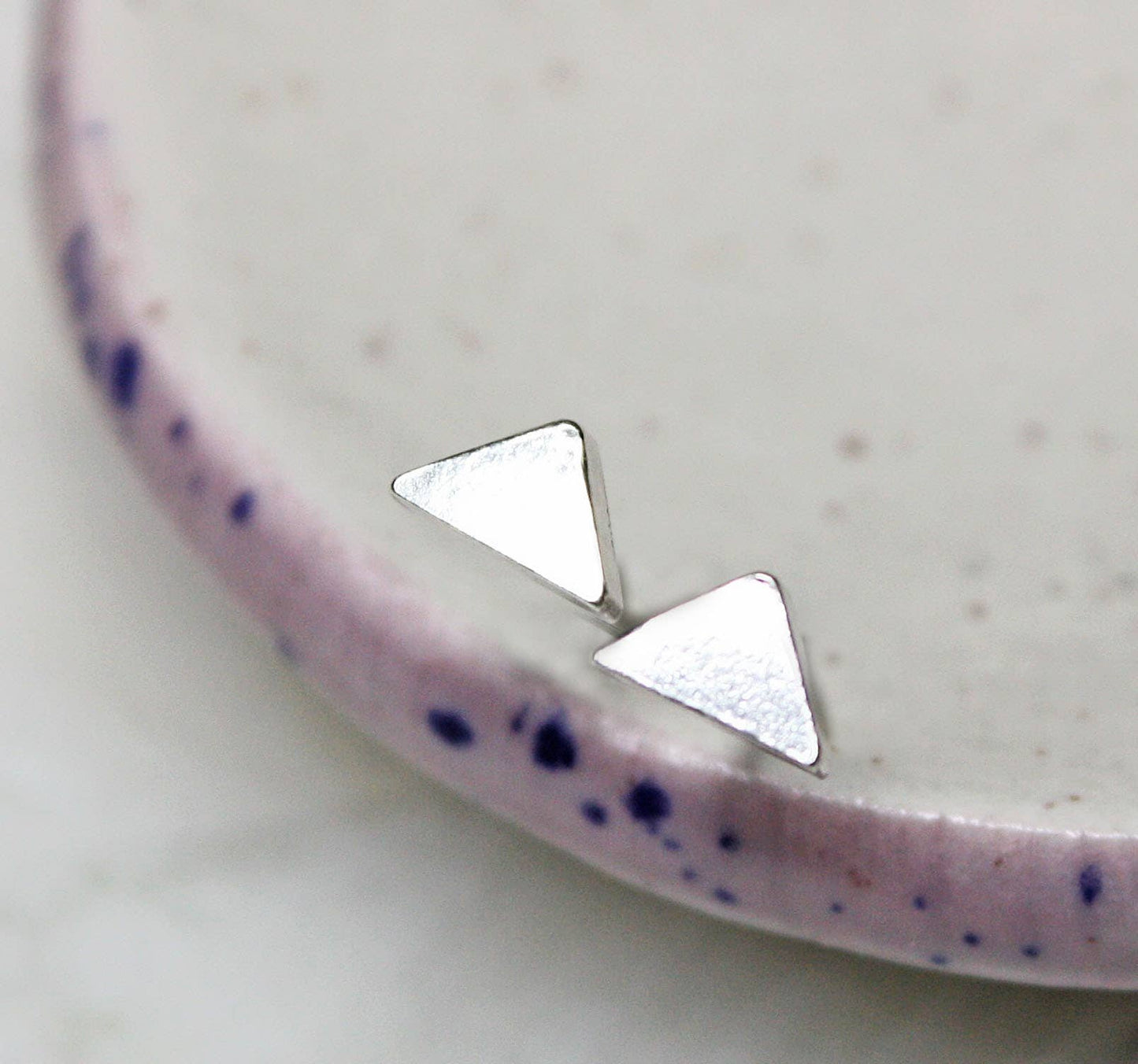 Triangle Studs | Sterling Silver
