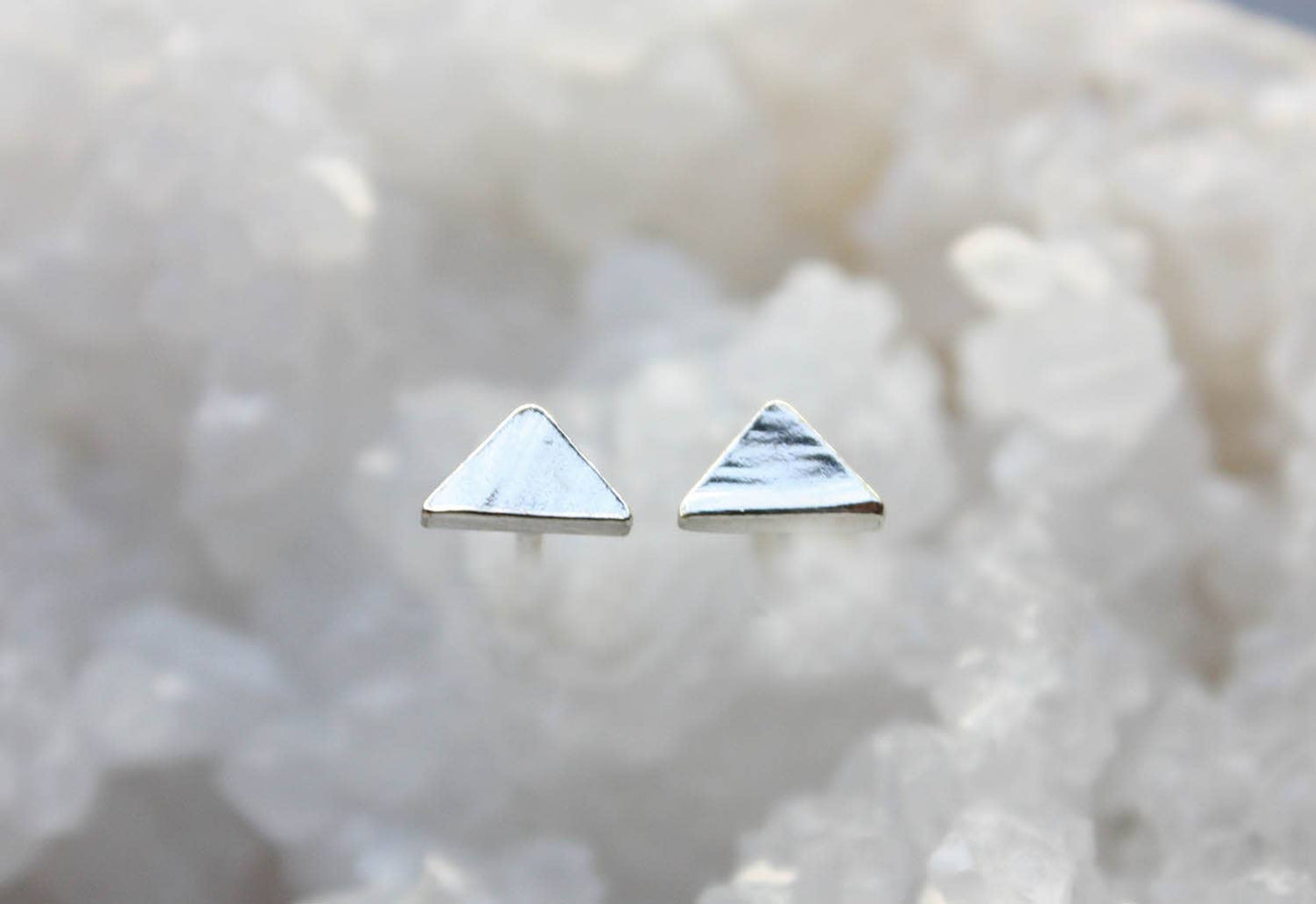 Triangle Studs | Sterling Silver