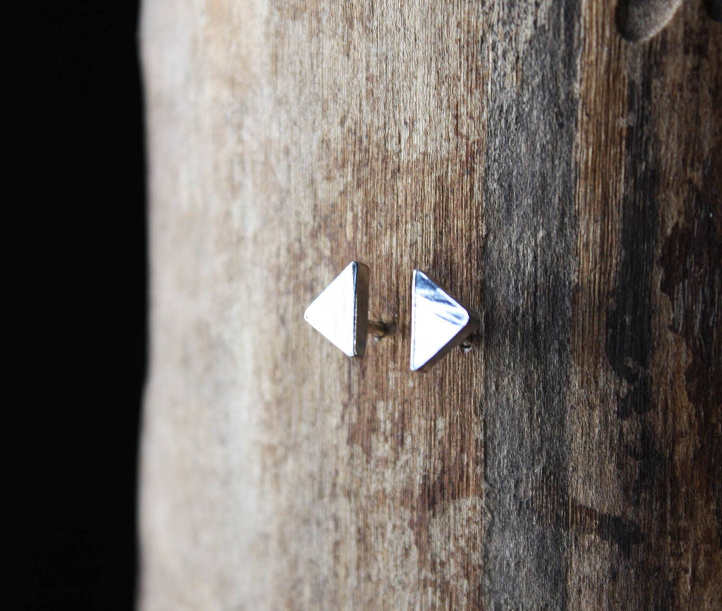 Triangle Studs | Sterling Silver