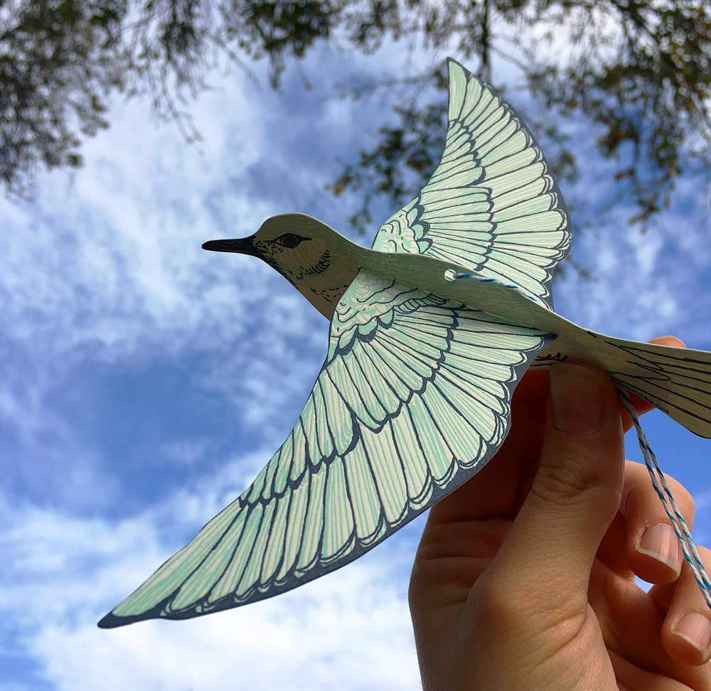Bluebird pop-out bird card
