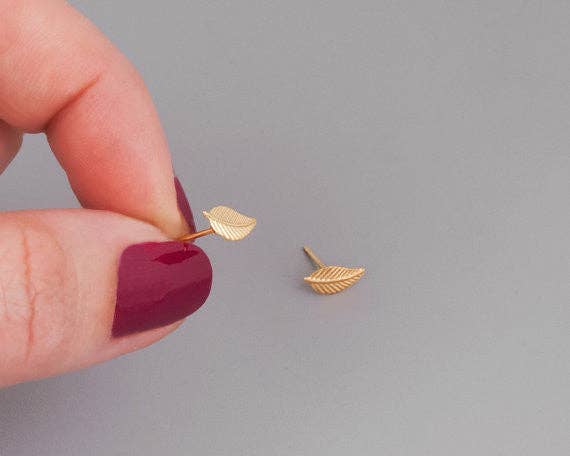 Leaf Stud Earrings - #TD5