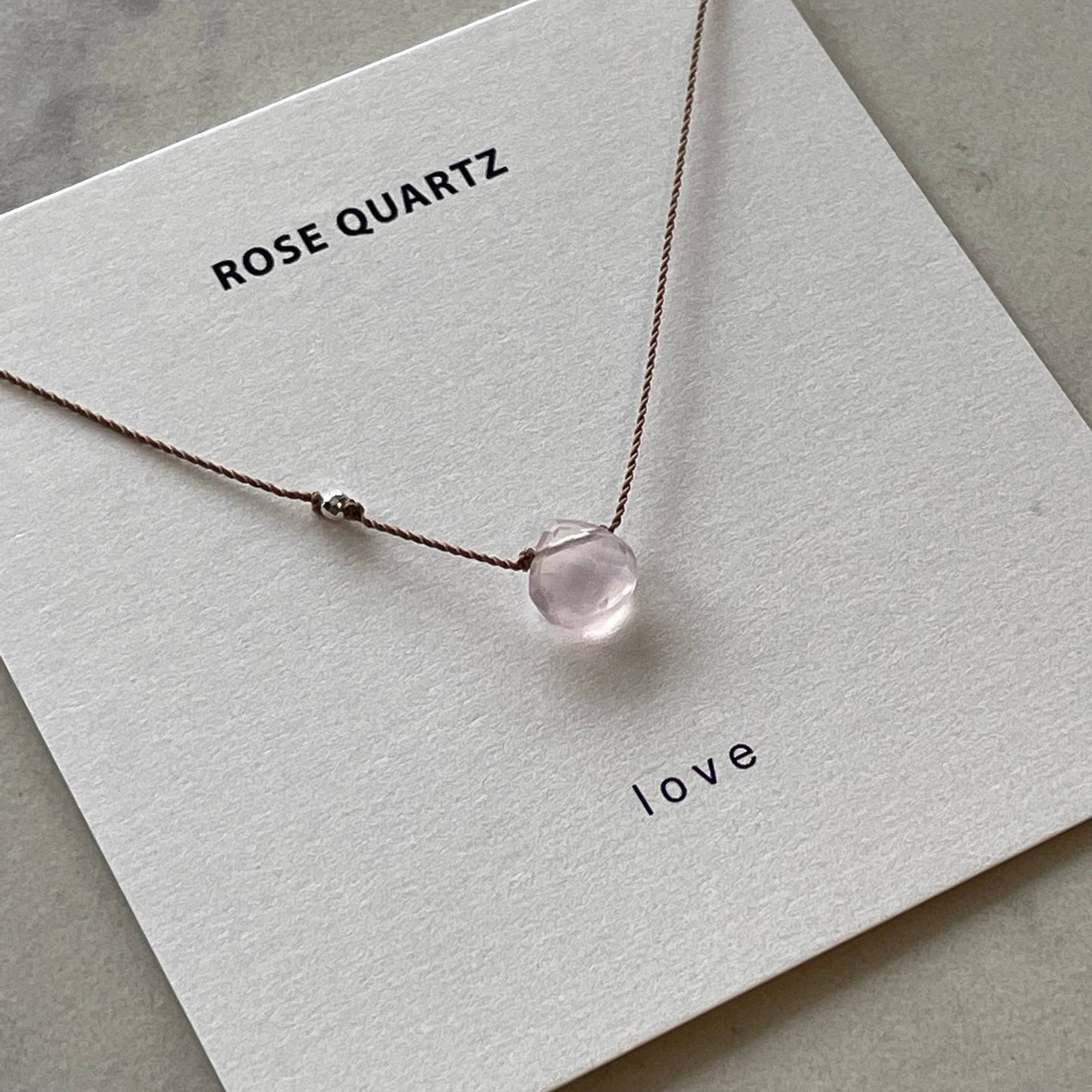 Rose Quartz Necklace- Love