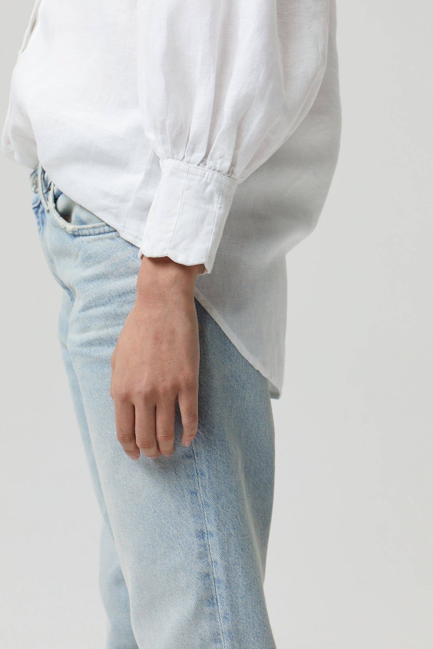 Camille Linen Shirt - White