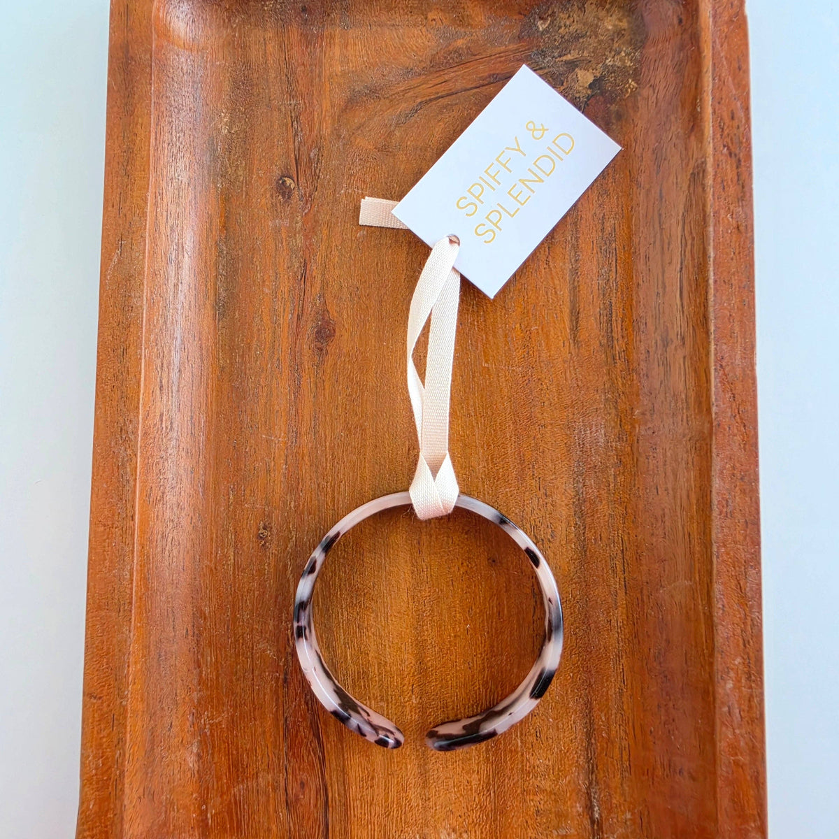 Brynn Bracelet - Blonde Tortoise - Small // Cuff Bangle