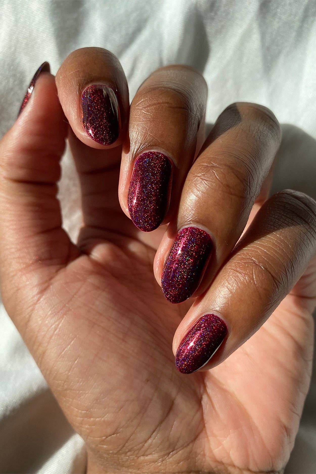 Ambrosia | Oxblood Red Holographic Nail Polish