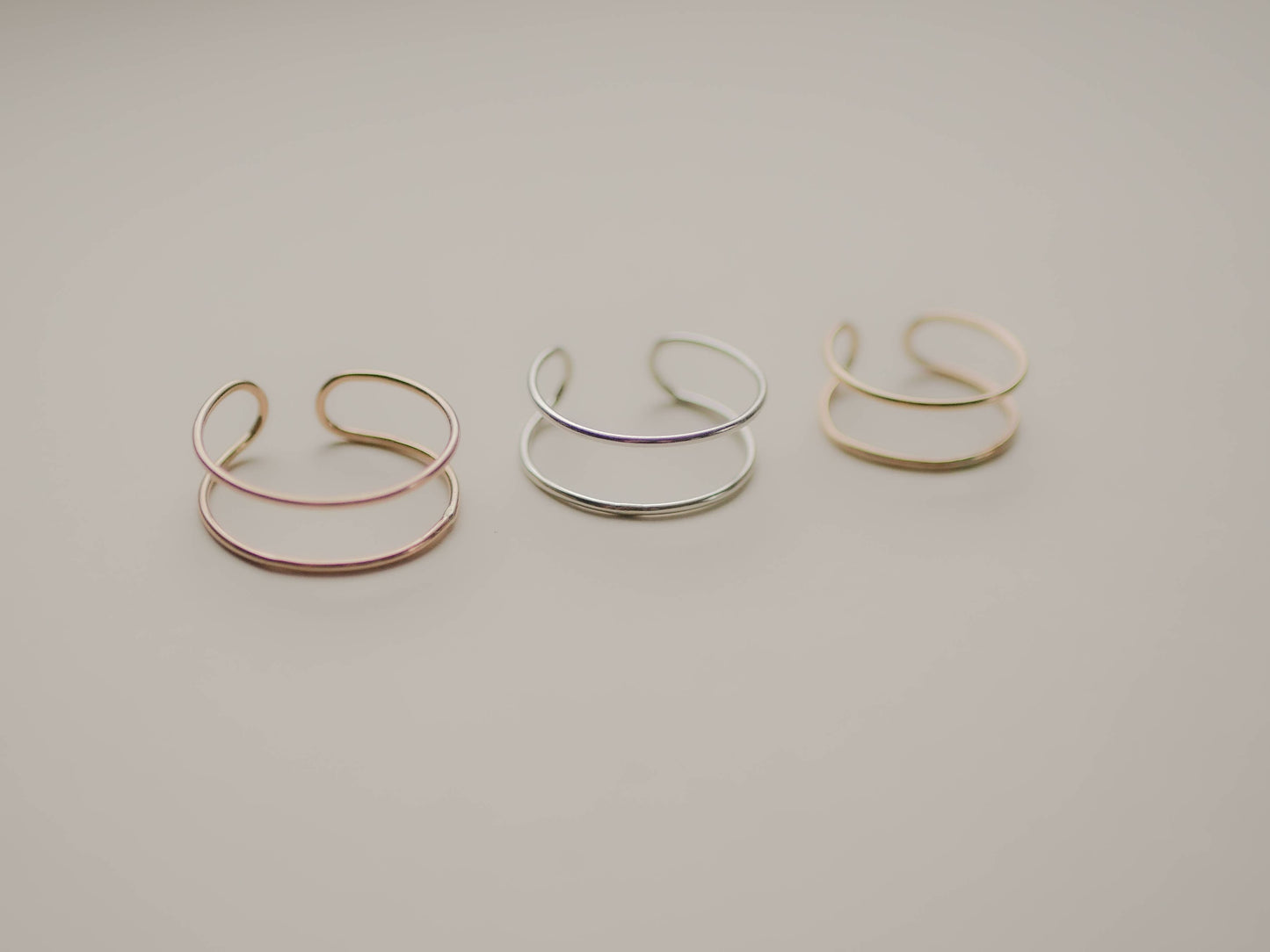 Hill Ring - Simple Minimal Double Stacking Ring