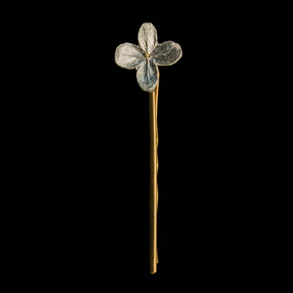 White Hydrangea Single Hair Pin