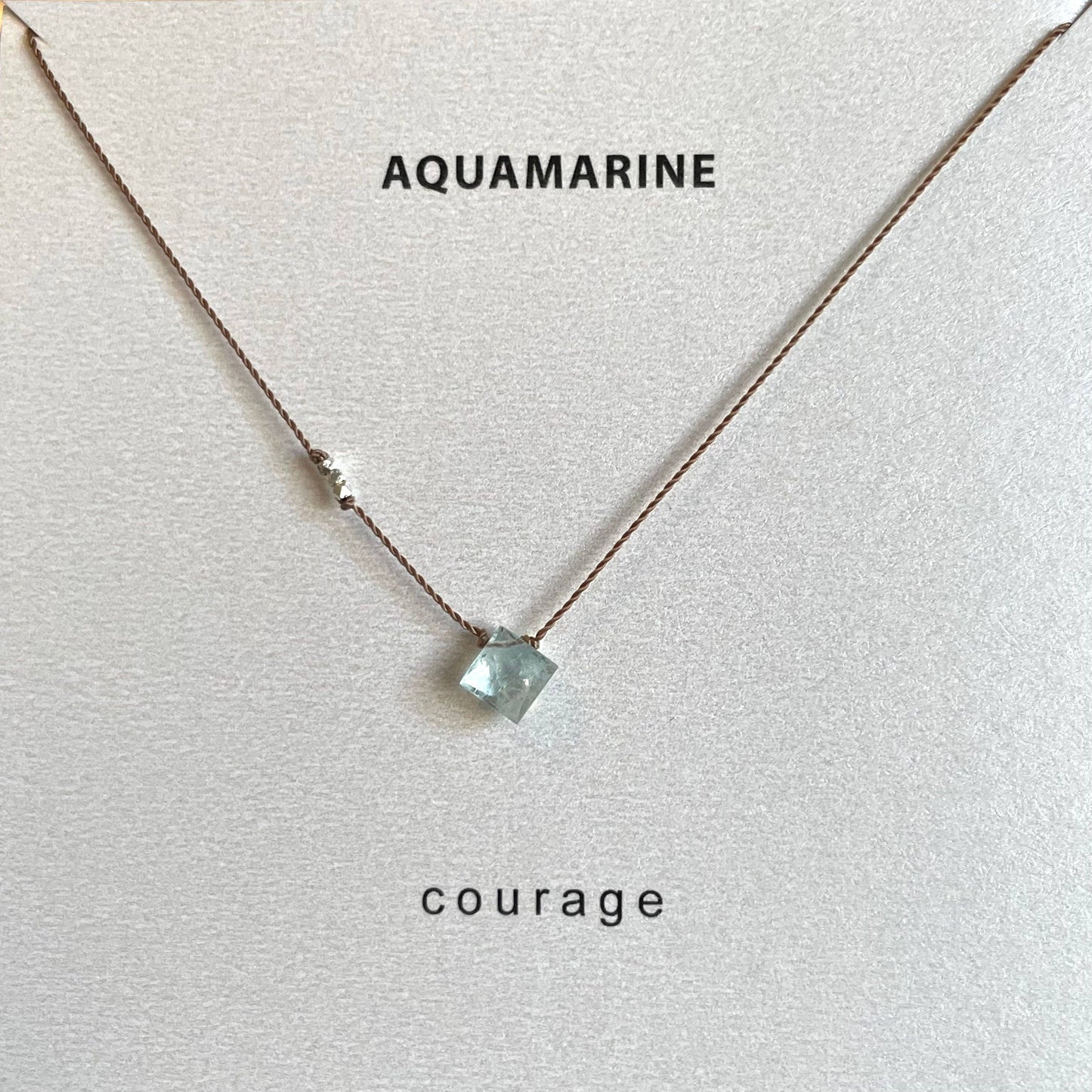 Aquamarine Necklace- Courage