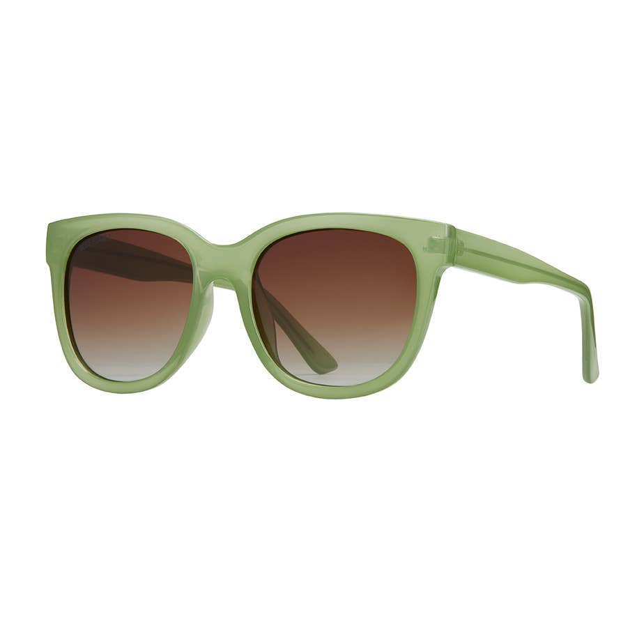 Acacia - Soft Sage Green / Gradient Brown Polarized Lens