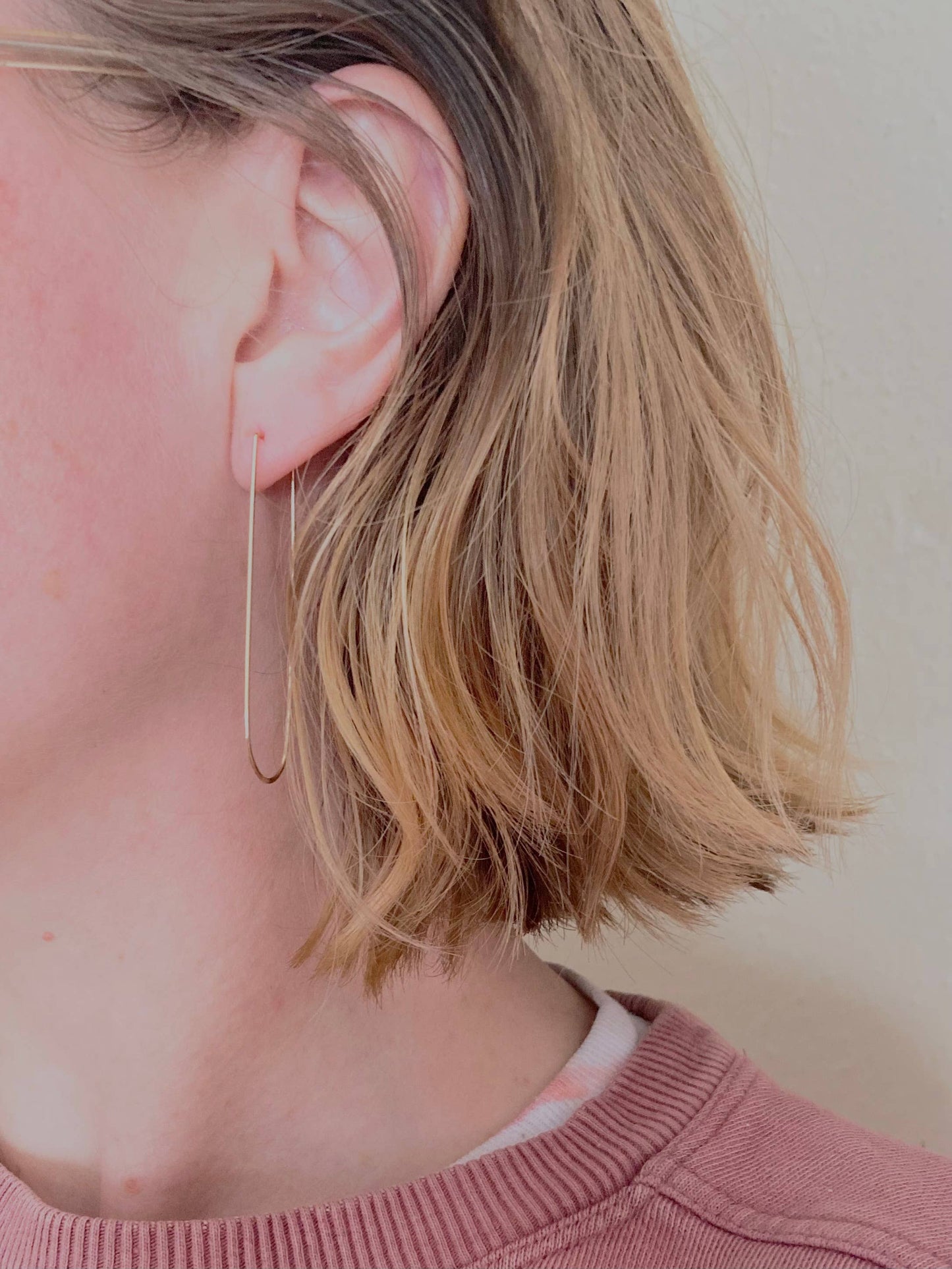 Big Valley Hoop Earring - Choose Sterling or 14k Gold-fill