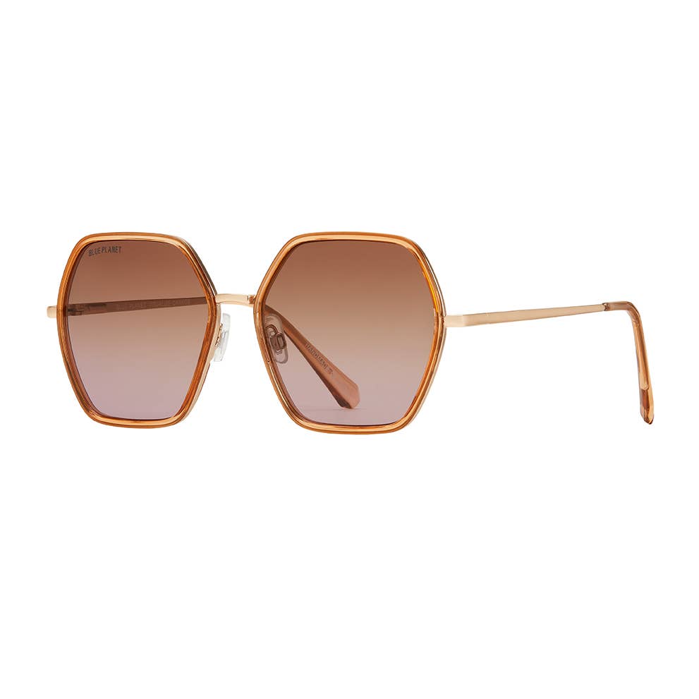 Addyson- Matte Beige /Gold / Smoke Polarized Lens