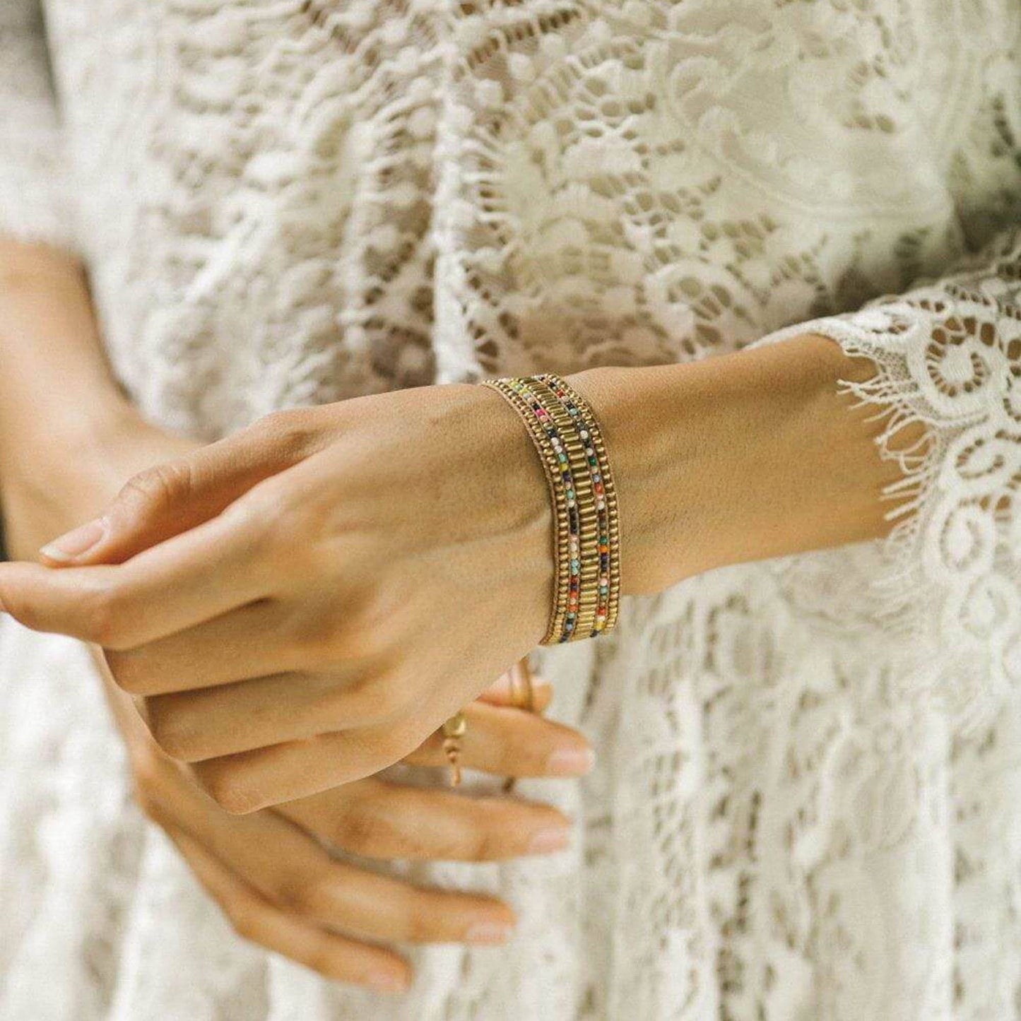 Darjeeling Beaded Bracelet - Gold DBBG