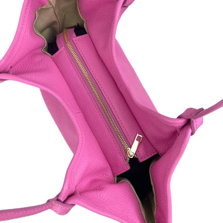Trapezoidal Bag Italian Leather Large Capacity
