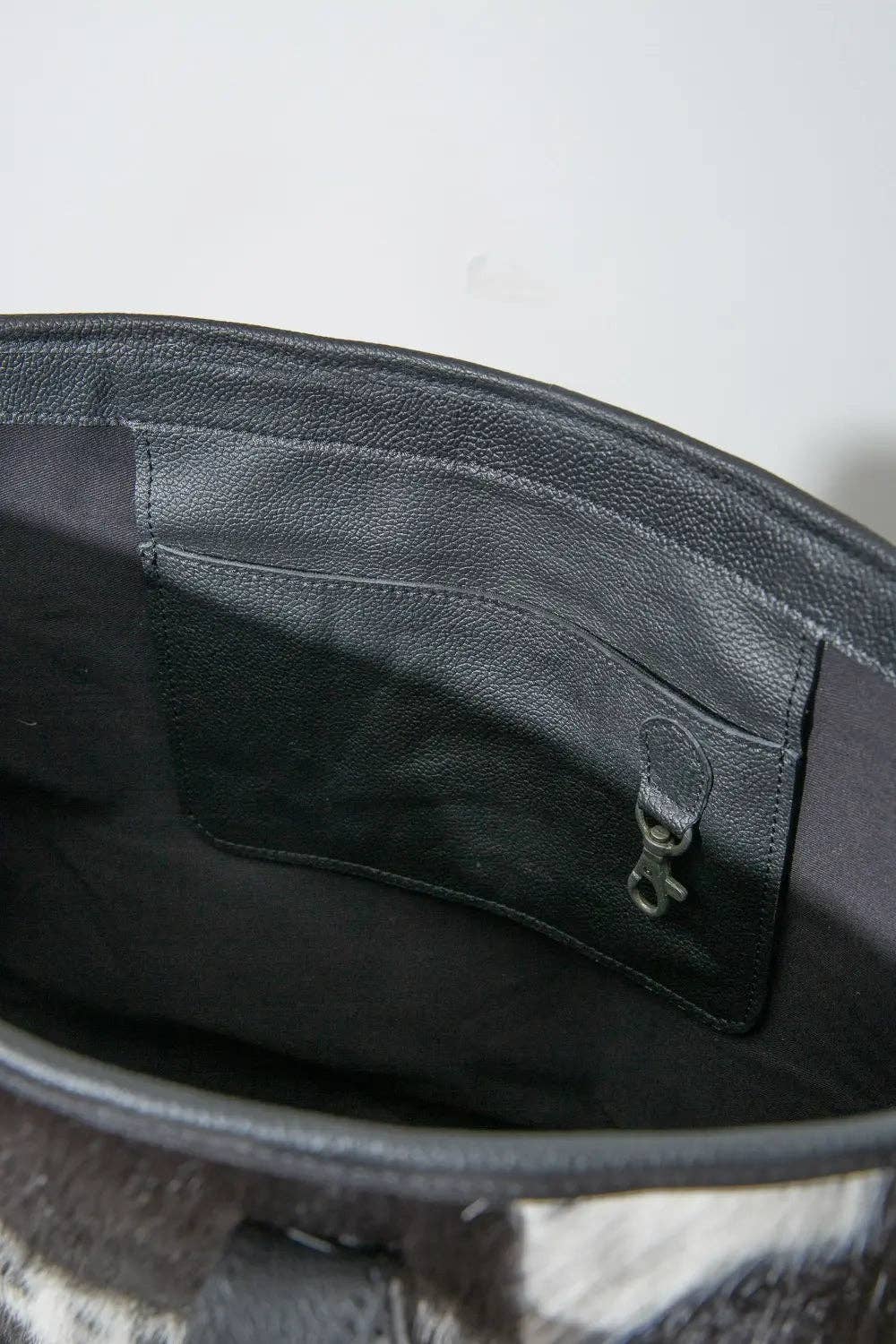 Modern Leather Tote, Cowhide