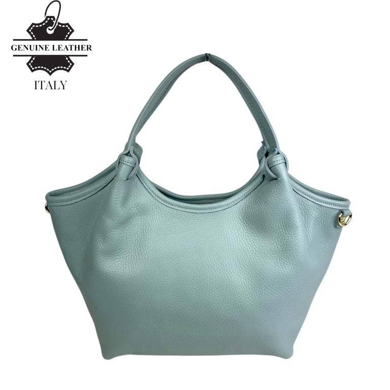 Trapezoidal Bag Italian Leather Large Capacity