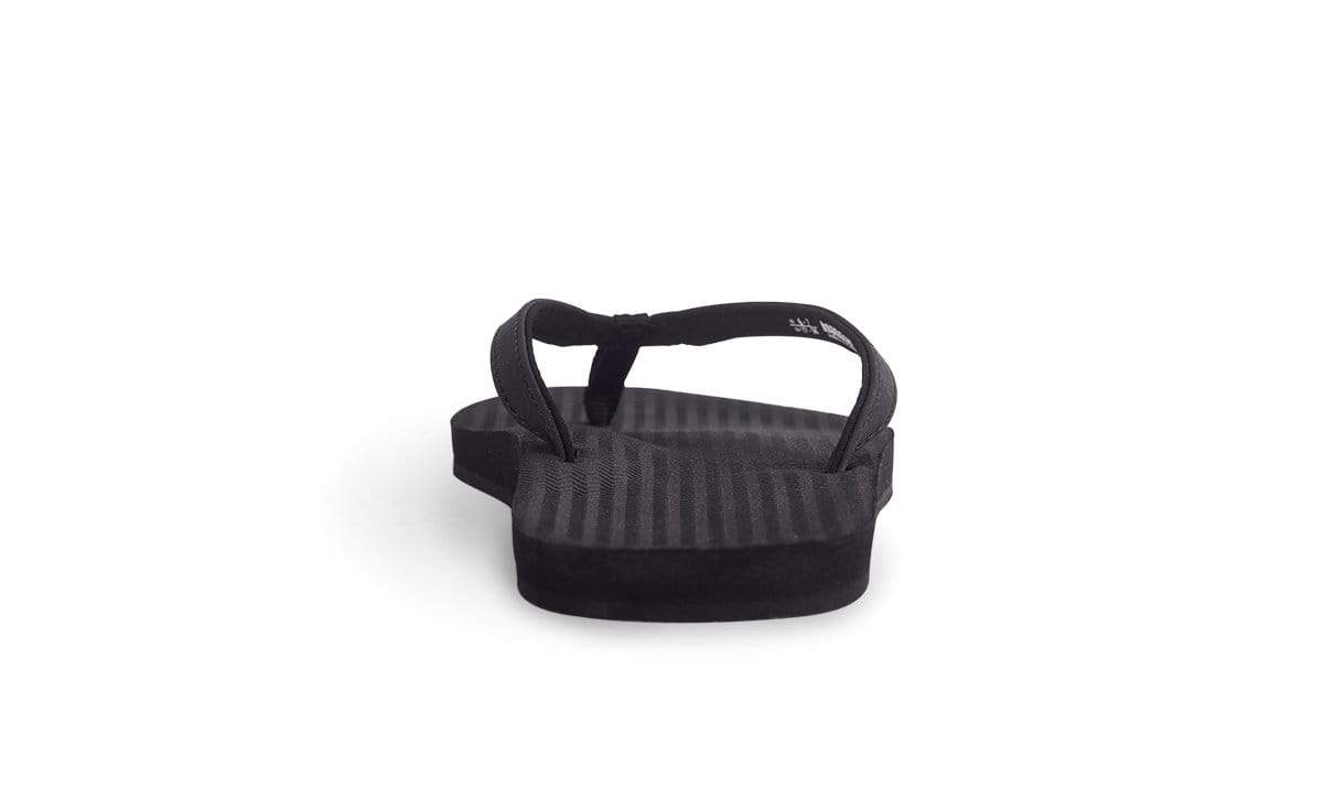 Women's Flip Flops Eco Recycled Soles Fall Footwear - Black