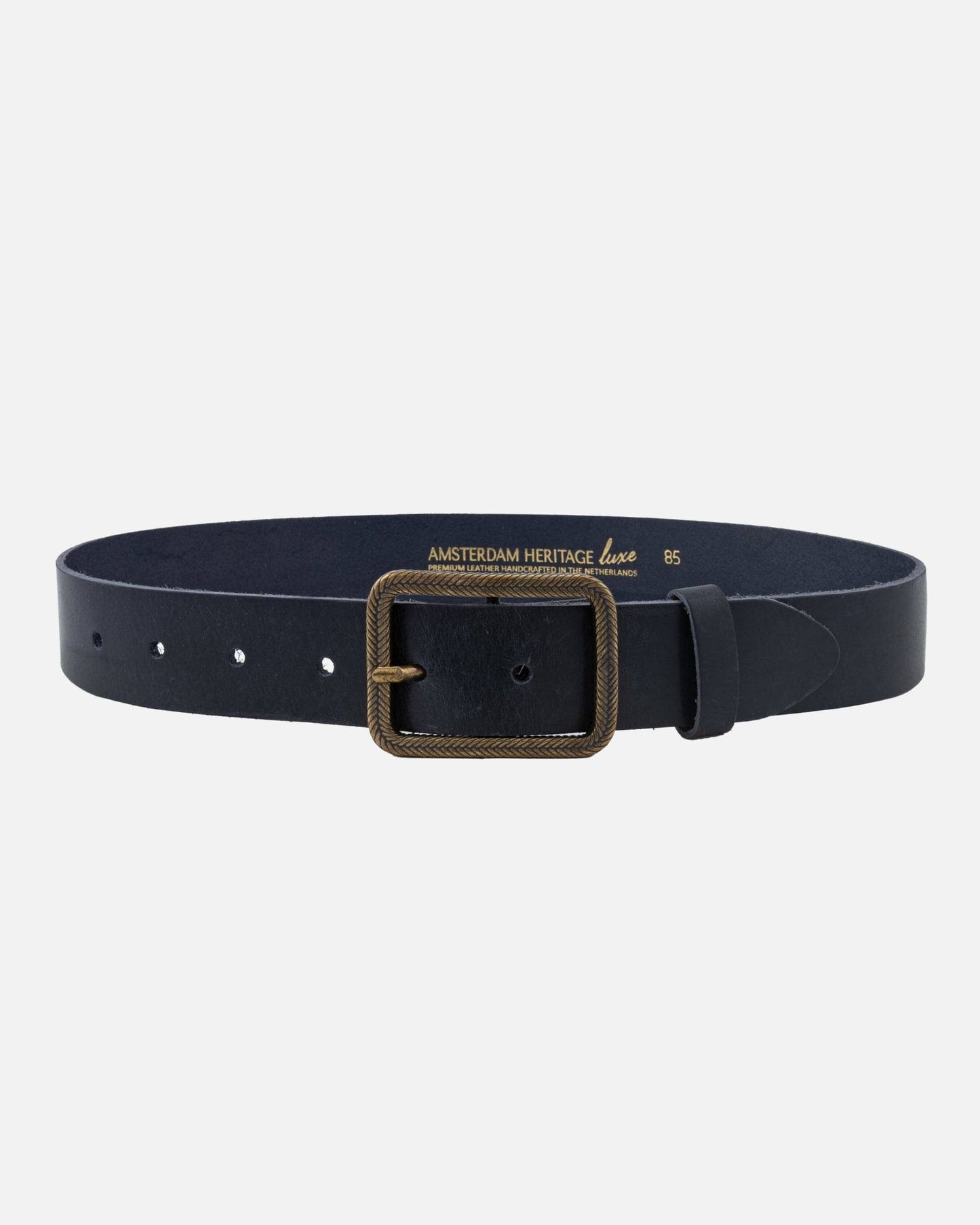 Hedy | Vintage Gold Buckle Leather Belt
