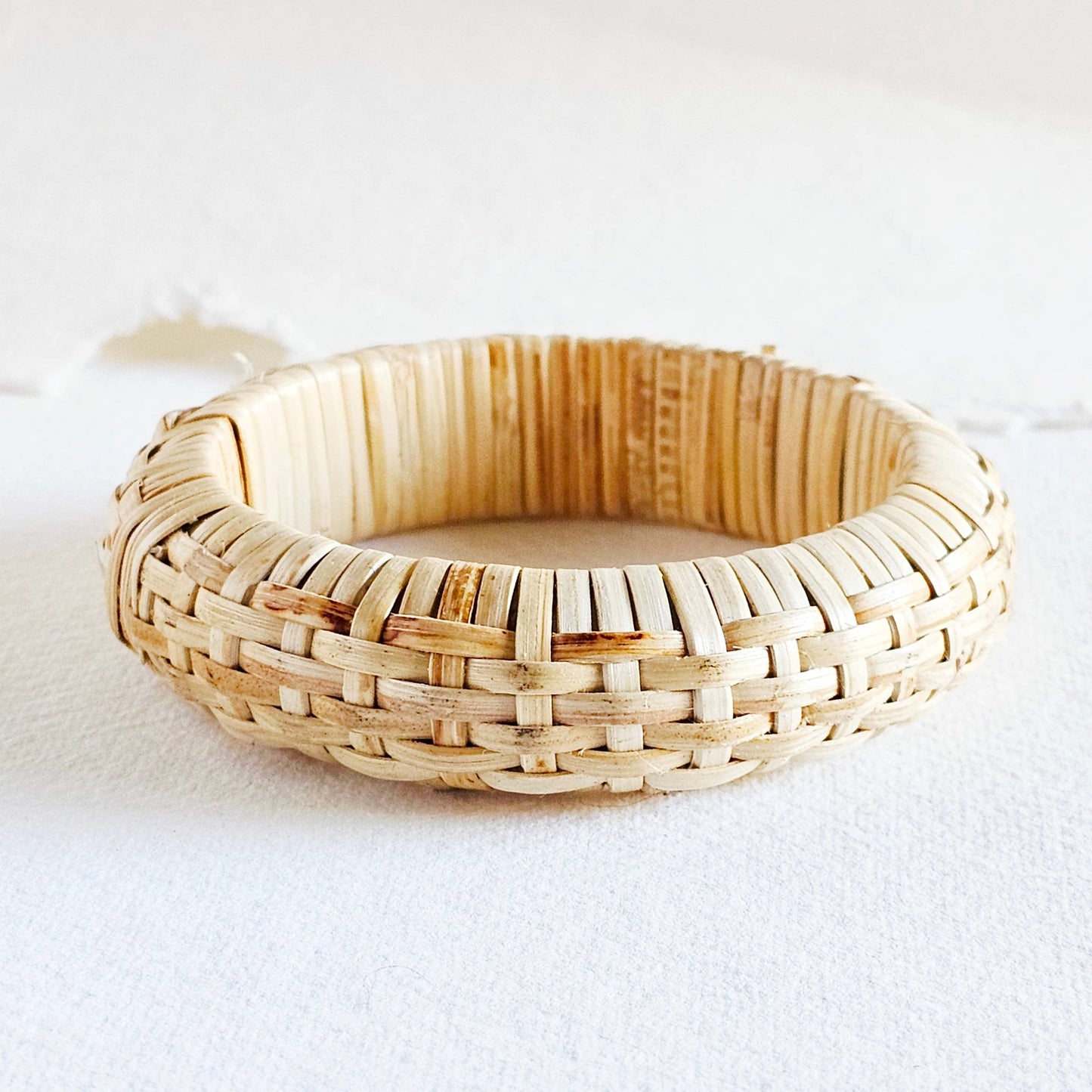 Rattan Cane Bangle Bracelet Set #BX42