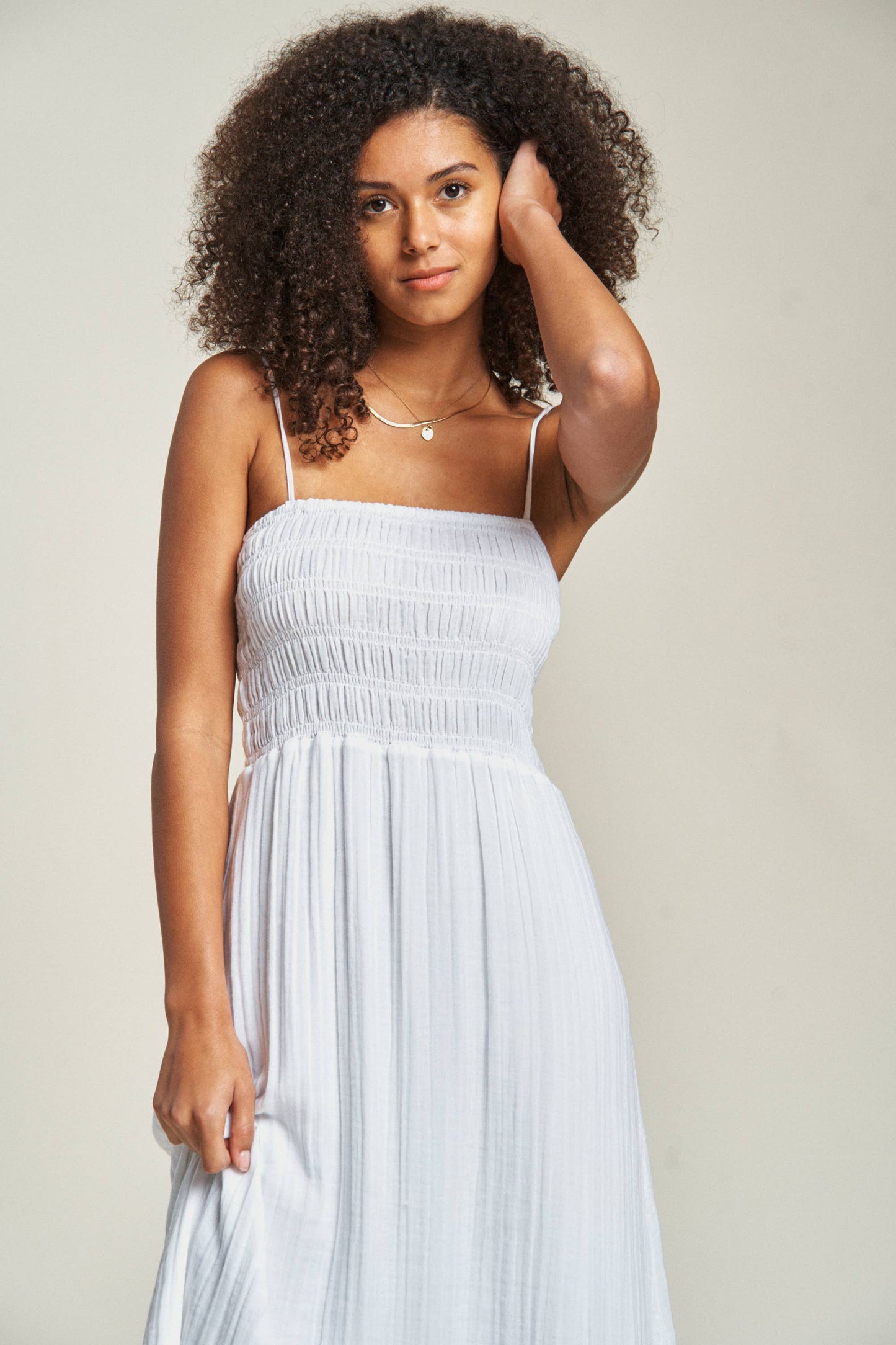 Maybrook Summer Maxi Dress, White