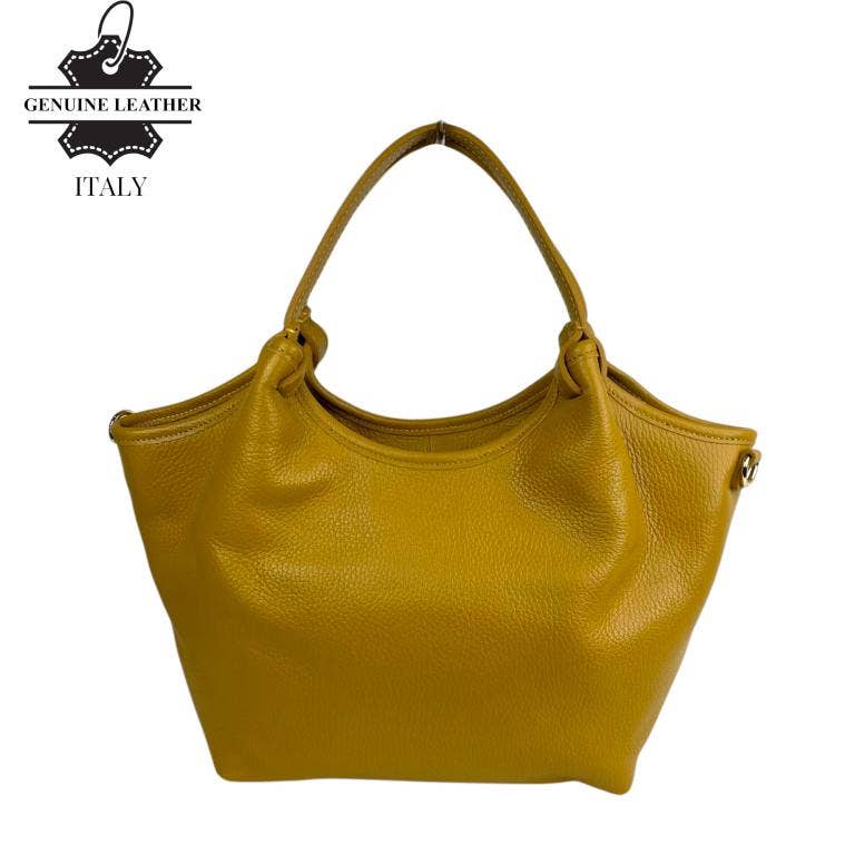 Trapezoidal Bag Italian Leather Large Capacity