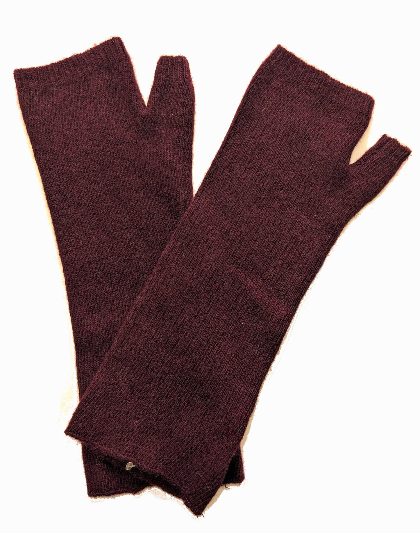 Merino Wool Fingerless Mittens, Knitted Hand Warmers