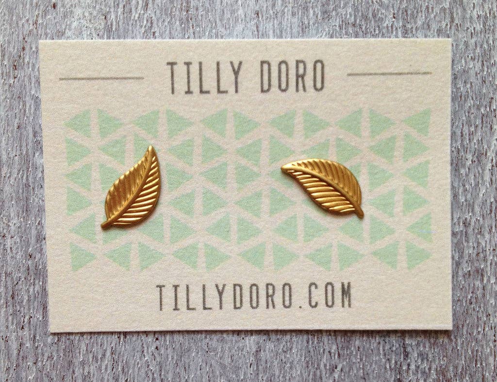 Leaf Stud Earrings - #TD5