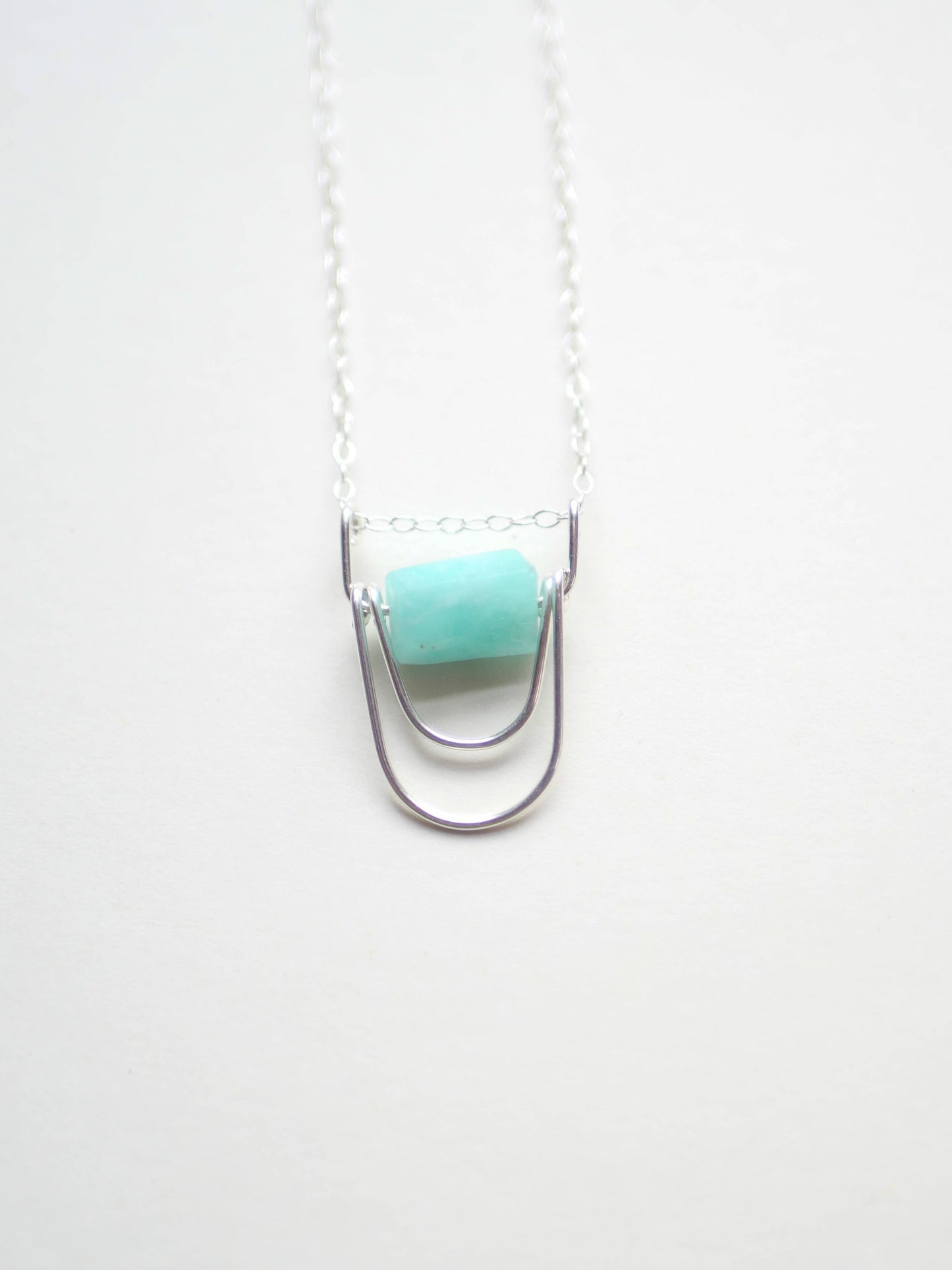Ripple Necklace - Delicate Raw Gemstone Pendant