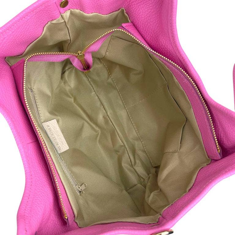 Trapezoidal Bag Italian Leather Large Capacity