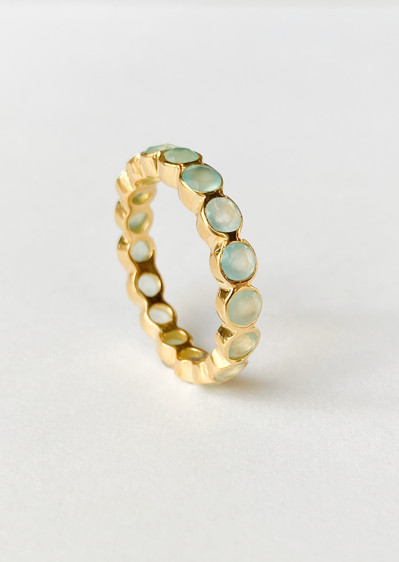 Precious Eternity Band Ring in Gold Vermeil