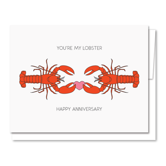 You're My Lobster - Letterpress Funny Love Card