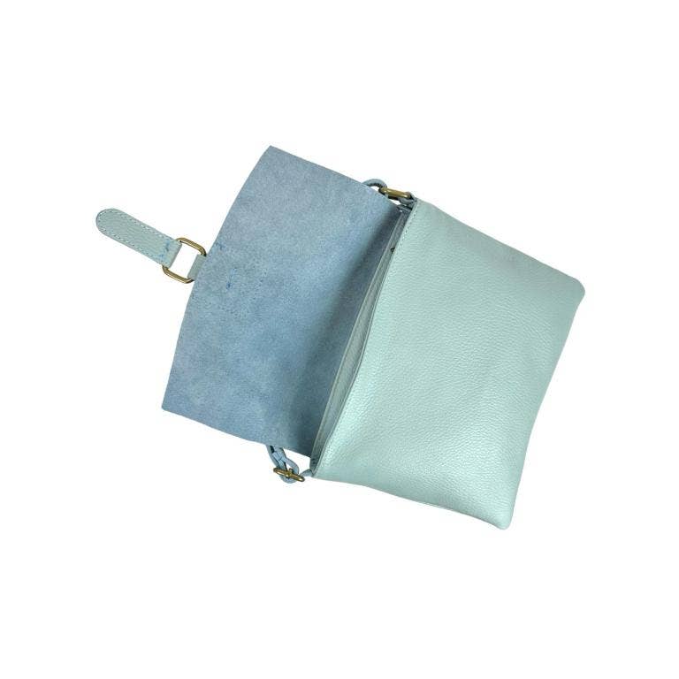 Women's Italian Leather Shoulder Bag with Inner Pocket