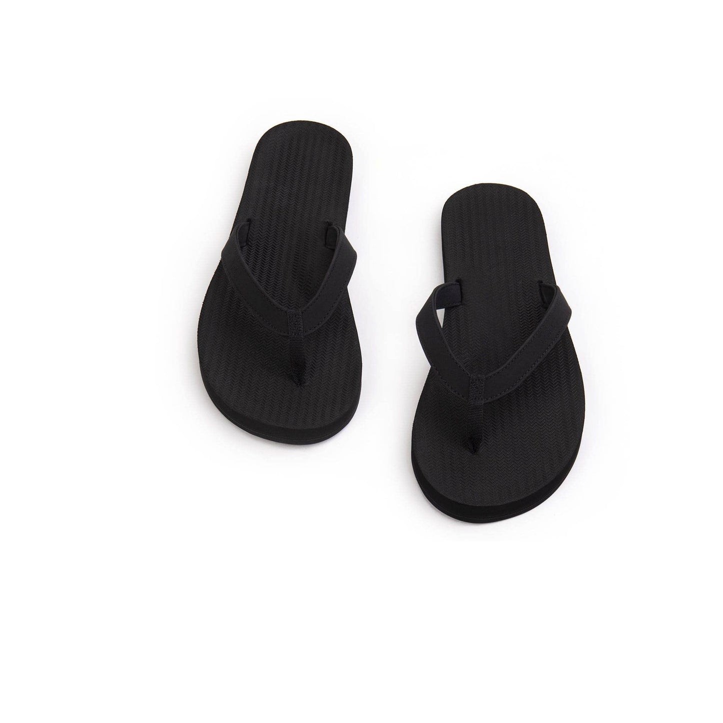 Women's Flip Flops Eco Recycled Soles Fall Footwear - Black